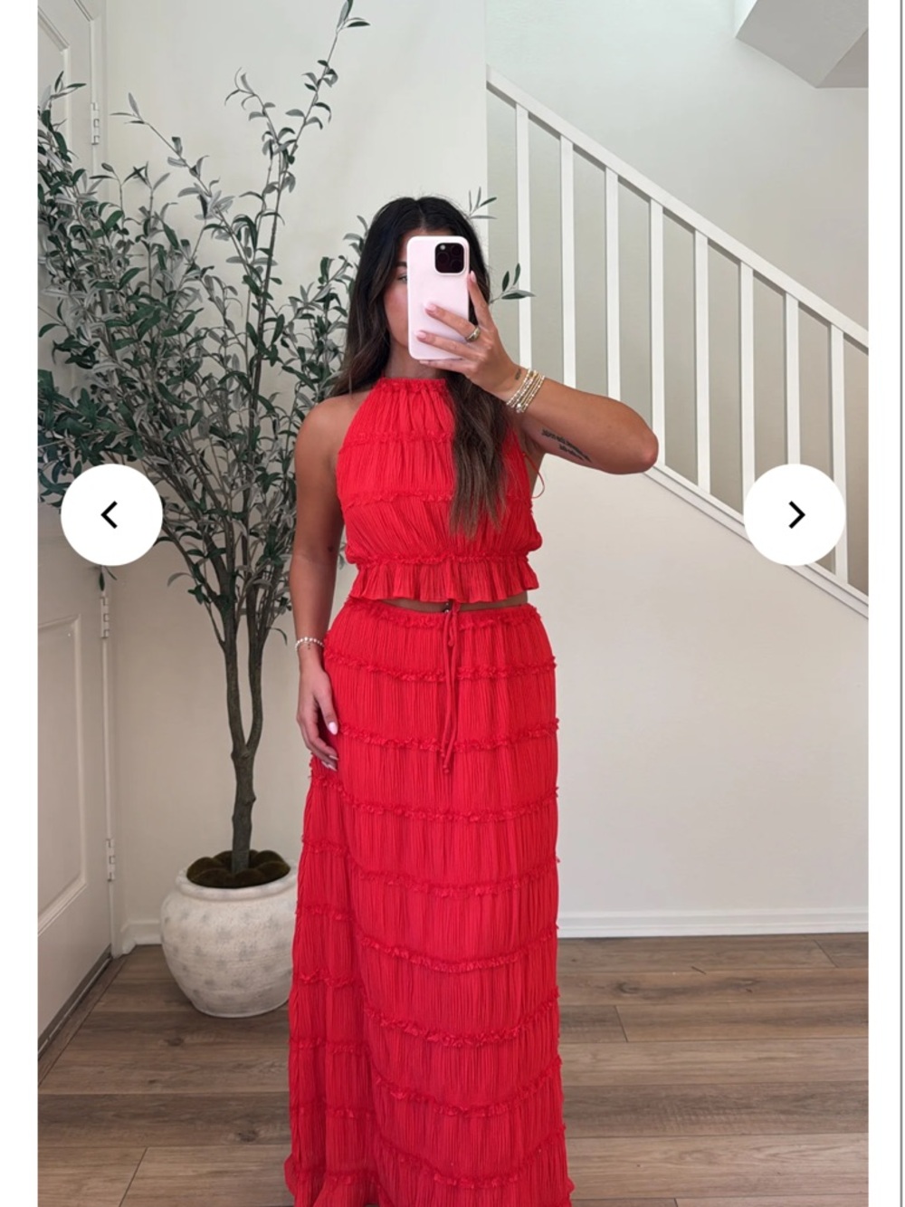 Aullie Maxi skirt and tank top set